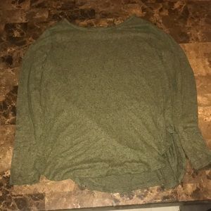 Long sleeve green shirt